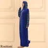 Мусульманское женское с капюшоном абая турецко-африканская молитвенная одежда кафтан платье с хиджабом цветочные принты Дубай саудовский халат в Рамадан 220607