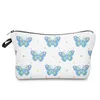 Pretty Butterfly Cosmetic Bags Waterproof Large Capacity Storage Bag Cosmetic Key Card Holder Woman Outdoor Makeup Bag LX4702