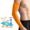 Elbow & Knee Pads 1pair Golf Cooling Arm Sleeve Elastic Soft Orange Driving Daily Cycling Tennis Summer Outdoor Sports Camping Sun Protectio