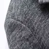 Мужские шерстяные смеси капля папка в британском стиле мужчина зимняя толстая шерстяная шерстяная пальто съемный шарф длинный траншея Oversoat T220810