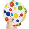 20pcs Set di strumenti musicali a percussione per bambini con borsa per il trasporto Giocattoli educativi Set di band ritmiche Sonagli di legno Regali per bambini 220706