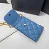 Soft lambskin wallet retro womens mobile phone bag Designer Quilted Chain Bag ladies coin purse mini cosmetic bags