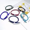 Braccialetti con ciondoli 1 pz regolabile fortunato blu corda catena filo braccialetto donna uomo tessuto fatto a mano stringa coppia gioielli regalo 2022 braccialetto con ciondoli