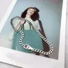 Chaines 7 mm réel 925 argent sterling pour hommes de la ceinture de boucle de boucle de boucle de style collier de chaîne de style boucle