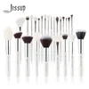 Jessup Makeup Brushes مجموعة Pearl White Silver Beauty Foundation Powder Eyeshadow Make Up Brushes عالية الجودة 6pcs 25pcs 220722