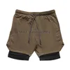 Straight Summer AS Herren-Shorts, lockere Größe, gerade Caprihose, trendige Multi-Pocket-Doppelschicht-Freizeithose, gestreiftes Design, lässige, hochwertige Jogginghose