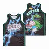 NCAA Movie Basketball Jerseys Rugrats Reptar Men Size S-XXL Högkvalitativ vit svart