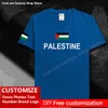 Fan di maglietta State of Palestine Fans personalizzata Fans Numer Nome Nome Branda High Street Fashion Hip Hop Casual Thirt PSE 220616GX