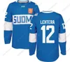 CeoMit 2016 Coupe du monde de hockey Finlande Maillot de l'équipe LEHTERA KOIVU LINDELL MAATTA BARKOV JOKIPAKKA TERAVAINEN Personnalisé Hommes Femmes Jeunesse Hoceky Maillots