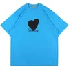 WE11DONE Heart T-shirt 2021 Men Women High Quality Black Embroidery Print Welldone Tee Casual Tops Short SleeveT220721