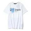 تي شيرت العلامة التجارية Palms Angels T-Shirt Pa Clothing Graffiti Short Sleeve Spring/Summer Fashion Designer