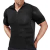 Rashguard Sporting Fitness Shirt Compression Running Zipper T-shirts extensibles Bodybuilding Gym Chemises de basket-ball à manches courtes 220614