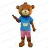 Halloween Bear Mascot Costume Cartoon Theme Character Carnival Festival Fancy dress Christmas Adults Size Birthday Party Outdoor Outfit Suit