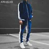 Erkek Eşofman Altın Kadife Eşofman Seti Bahar Sonbahar Spor Takım Elbise Erkek Artı Kalın + Pantolon Sıcak Kazak Spor