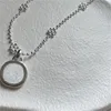 Designer 925 Colar de prata letras Colares pingentes para mulheres homens simples estilo jóias pacote de presente 140MLD