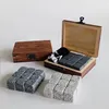 9 datorer Whisky Stones Ice Cues Coolers Reusable Rocks Beverage Chilling For Scotch and Bourbon Drinking Present Set Sea Freight