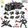 Blöcke HUIQIBAO SWAT Station Lkw Modell Gebäude Stadt Maschine Hubschrauber Auto Zahlen Bricks PÄDAGOGISCHES Spielzeug Für Kinder 220826