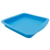 Campione Silicone Deep Dish Pan 8 "quadrato grande silicone antiaderente concentrato olio Bho contenitori vassoio in silicone