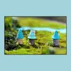 Miniature dessin animé arbre maison bonsaï accessoires bouteille écologique bricolage matériel mousse Terrarium Micro paysage ornements fée jardin goutte De
