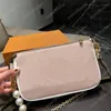 Borse a tracolla con catena di perle Mini portamonete a tracolla Borsa a tracolla dolce Borsa sotto le ascelle Portafoglio da donna Pochette da sera di design di lusso Party