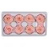 Fiori decorativi Ghirlande di fiori per la fidanzata Regalo di testa di rosa reale naturale San Valentino 4-5 cm Decorativo