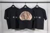 Erkekler T-Shirt Moda Crewneck Pamuklu Tees Vintage Duvar Boyama Baskı Tişörtleri