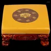 Cuscino/Decorativo Quadrato Legno Meditazione Futon Tatami Sedile da terra Cerimonia del tè Buddha Culto Sgabello Tappetino/Decorativo