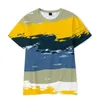 T-shirts pour hommes Peinture à l'huile 3D Graffiti Tie-dye Layered T-shirt à manches courtes Femme Homme Vêtements Gothique Vêtements Summer Tee Mild22