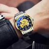 Wristwatches Arrival Mg.orkina Men#39 ؛ S Watches 2022 Hudicury Skeleton Brand Band Stainless Band Officatic Mechanical Men WatchWri