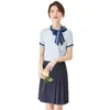 Anderen Kleding Zomer damesjurk stewardess uniform korte mouw pak luchtvaart stijl professionele hotel werkkleding