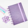 Notepads DIY 8 Hole Loose-Leaf Mushroom Notebook Planner Organizer Binder Journal Diary Ring Note Convenient School Supplies