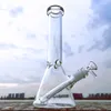 10 "klasik beher bong ile ICCE Catcher kalınlığı ile beher taban su boruları downstem basit cam bongs ile sigara içmek için