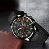 Montres-bracelets Horloges Mannen Sport Horloge Roestvrij Staal Quartz Man Business Casual Eenvoudige Lederen Brassard MannelijkeWristwatches