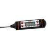 Temperaturmätare Instrument TP101 Elektronisk Digital Mat Termometer Rostfritt Stål Bakmätare Stor liten skärmdisplay Svart Whit