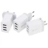 3 porty Szybkie ładowanie 3.0 ściana szybka adapter ładowarki UE UK UK Plug do Samsung Xiaomi Huawei Telefon komórkowy