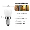 2pcs LED Fridge Light Bulb E14 3W Refrigerator Corn bulb AC 220V LED Lamp White/Warm white SMD2835 Replace Halogen Lights H220428
