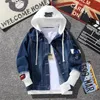 Men Denim Jacket Streetwear Hip Hop Men's Hooded Jean Jackets Male Casual Outerwear Autumn Winter Fashion Slim Fit Coat 220817