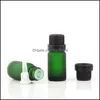 Packing Bottles Office School Business Industrial 10Ml Essential Oil Per Bottle Empty Frosted Green Glass Liquid Aromatherapy Dispenser Co