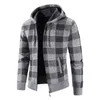 Herfst Winter Warm Warm Cashmere Casual Wool Zipper Slim Fit Fleece Jacket Men Coat Dress Knitwear Male 220811