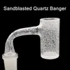 Banger al quarzo sabbiato 14mm Completamente saldato Chiodi dab da 25mm con bordo smussato 90 Modelli di giunzione maschio Benna Banger per Oil Rig Bong in vetro Tubi d'acqua YAREONE all'ingrosso