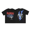 Trendy heren T-shirt Trendy T-shirt met korte mouwen Mannelijke speler Rodman Print sport Hip Hop grenen