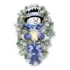 Kerstdecoraties krans deur sticker sneeuwman muur raam xmas decoratie navidad decalchristmas