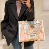 New Designer Tote Shopping Bag moda donna Top Handle tracolla tracolla Borsa da spiaggia lettera Rom stampa PU Borsa da viaggio in pelle