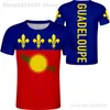 GUADELOUPE T-Shirt DIY kostenlos nach Maß Name Nummer GLP T-Shirt Nation Flagge GP Land Französisch College Druck PO S Kleidung 220609