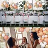 125pcs / set Rose Or Ballons Guirlande Kit Boho Baby Shower Anniversaire Décor Arc Confettis Ballons De Mariage Bachelorette Fête Fournitures MJ0710