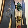 Objets décoratifs Figurines grand manteau décor de noël PVC stéréo pendentif matériel en bois pop-corn ornements pour arbre décoratif