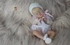 Mini Reborn Kit 9 Inches Reborn Baby Vinyl Doll Kit Wee Mouse Unpainted Unassembled Doll Parts DIY Blank Reborn Doll Kit 220707