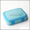 Портативный обед коробка Bento BPA пикник пищевой еду контейнер для детей герметичный салат открытый кулачок кулачок 220228 падение доставки 2021 ящики кухня Stora