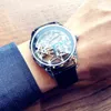 Luxury Mens Designer Watches Szwajcarski zegarek Wysokiej jakości przystojny Automatyczne automatyczne mechaniczne wydrążone osobowości Wodoodporne