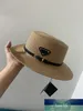 Luxury Straw Hat Flat Cap Fashion Gentleman Caps Higt Quality Mens Women Sun Hats